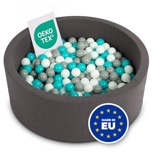 SELONIS Bällebad Kinder 90x30cm Bällepool für Baby 300 Bälle Enthalten von SELONIS