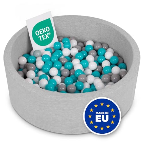 Selonis Bällebad Kinder 90x30cm Bällepool für Baby 300 Bälle Enthalten von SELONIS