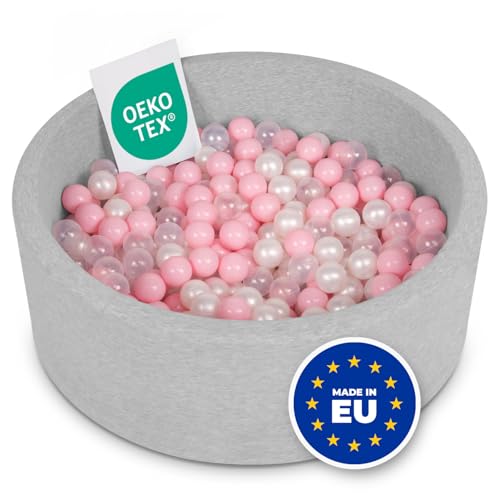 Selonis Bällebad Kinder 90x30cm Bällepool für Baby 300 Bälle Enthalten von SELONIS