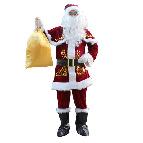 SELORE Weihnachtsmann-Kostüm für Herren, Weihnachtsmann-Kostüm, Erwachsenen-Kostüm (M) von SELORE