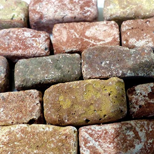 Bausteine, Ziegelrot, 80 Stück, Made in Germany, für den BAU von Krippen geeignet, unterschiedlich strukturiert Bausteine, Ziegelrot, 80 Stück, Made in Germany, für den BAU von Krippen geeignet, unterschiedlich strukturiert von SELVA