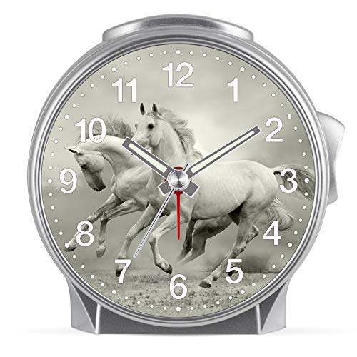 SELVA Eurotime Kinder Wecker für Mädchen mit Pferde-Motiv, Kunststoffgehäuse und Kunststoffglas, geräuscharmer Wecker, kein Ticken, mit Licht und Weckwiederholung, 29617-07 SELVA Eurotime Kinder Wecker für Mädchen mit Pferde-Motiv, Kunststoffgehäuse und Kunststoffglas, geräuscharmer Wecker, kein Ticken, mit Licht und Weckwiederholung, 29617-07 von SELVA