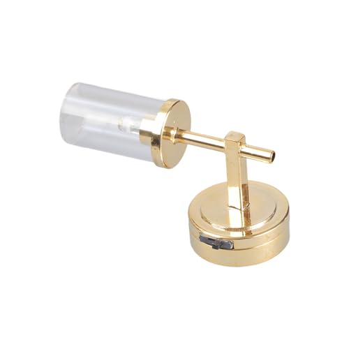 SELVFZ 1. Moderne 1/12 Dollhouses LED Wandlampe Mit Glaskuppel Und Energiesparende Zwiebeln Für Miniaturdekoration Energieeffiziente Puppenhäuser LED Lampe von SELVFZ