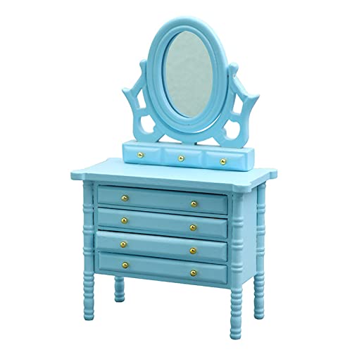 1:12 Puppenhaus Möbel Spielzeugpuppe Haus Kommode Spiegel Schubladen Mikro Landschaft Schminktisch Schlafzimmer Spiegel Schubladen 1:12 Puppenhaus Möbel Spielzeugpuppe Haus Kommode Spiegel Schubladen Mikro Landschaft Schminktisch Schlafzimmer Spiegel Schubladen von SELVFZ