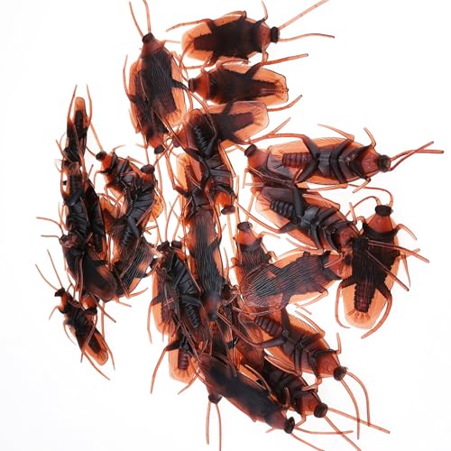 100 Stücke Lifelikes Cockroach Novel Toy Tragbares Accessoire Für Halloweens Tricks Und Kinder Streiche Party Liefert Künstliche Spielzeug von SELVFZ
