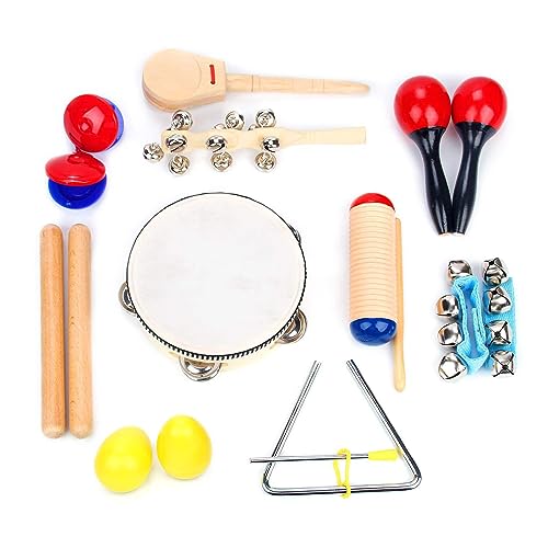 16pcs Clave Sticks Baby Crib Baby Rassel Bildungsmusikalische Holzspielzeugspiele Für Kinder Musikspielzeug von SELVFZ