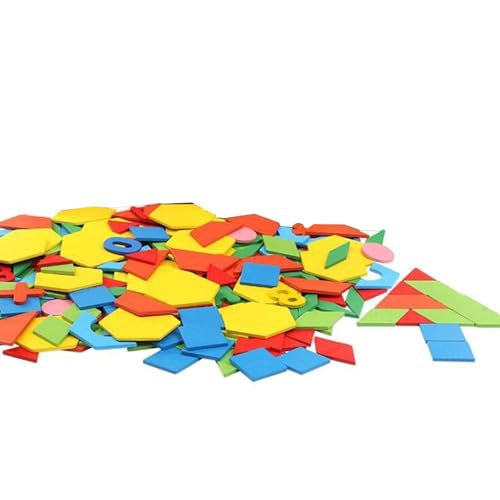 SELVFZ 250 PCs Neu Gestaltete Holzreisen Tangram Puzzle Farbmuster Block Karten Road Trip Game SELVFZ 250 PCs Neu Gestaltete Holzreisen Tangram Puzzle Farbmuster Block Karten Road Trip Game von SELVFZ