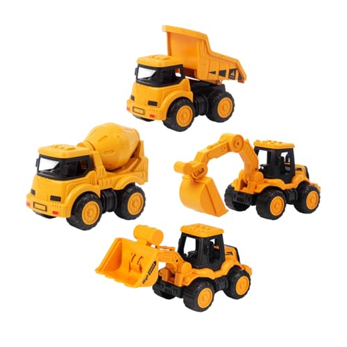 4pack Kids Engineering Fahrzeug Spielset Safe Back Trucks Für Feinmotorik Entwicklung Spielzeug Bildungsstammstammspielzeug Für Kleinkind von SELVFZ