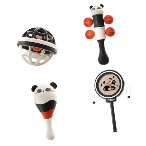 Bildungsbaby Rassel Set Für 0-3 Monate Head Lift and Grip Training Mit Hübschem Panda Form Musikrasseln Spielzeug Bildungsbaby Rassel Set Für 0-3 Monate Head Lift and Grip Training Mit Hübschem Panda Form Musikrasseln Spielzeug von SELVFZ