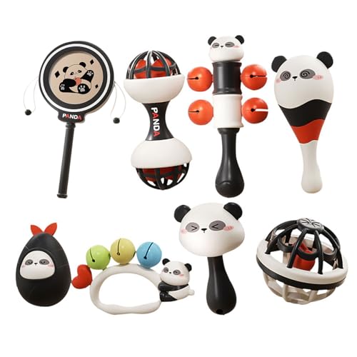 Bildungsbaby Rassel Set Für 0-3 Monate Head Lift and Grip Training Mit Hübschem Panda Form Musikrasseln Spielzeug Bildungsbaby Rassel Set Für 0-3 Monate Head Lift and Grip Training Mit Hübschem Panda Form Musikrasseln Spielzeug von SELVFZ