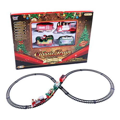Electric Train Toy Set Für Jungenmädchen Mit Musik Eisenbahn Kits Wie Frachtautos & Tracks Kinder von SELVFZ