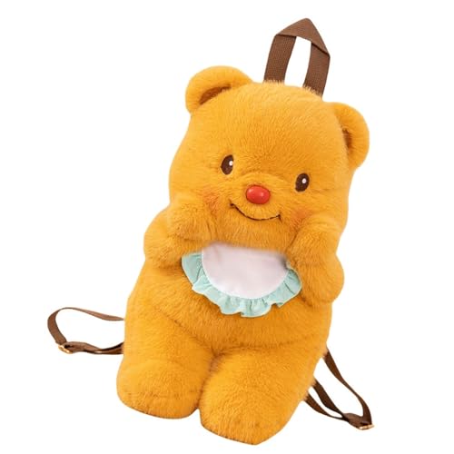 Entzückender Bärenpelz Rucksack Für Market Mall Store Lebensmittelpelz Butter Schöne Tasche Pelzige Bärenfoto Requisiten Plüsch Rucksack Charme von SELVFZ