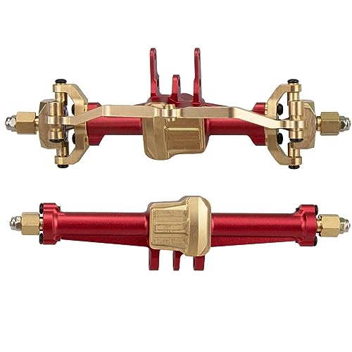 Fernbedienungsauto Vorne Hinterachse Erhöhen Sie Die Höhe Vorne Heck Portalachse Für TRX4M 1/18 Vordere Hinterachsen Set Aluminiumlegierung Vorder Und Hinterer Portalachse Zubehör von SELVFZ
