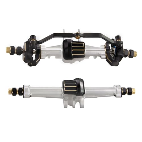 Fernbedienungsauto Vorne Hinterachse Erhöhen Sie Die Höhe Vorne Heck Portalachse Für TRX4M 1/18 Vordere Hinterachsen Set Aluminiumlegierung Vorder Und Hinterer Portalachse Zubehör von SELVFZ