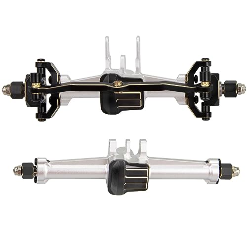Fernbedienungsauto Vorne Hinterachse Erhöhen Sie Die Höhe Vorne Heck Portalachse Für TRX4M 1/18 Vordere Hinterachsen Set Aluminiumlegierung Vorder Und Hinterer Portalachse Zubehör von SELVFZ