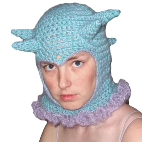 Halloween Strick Einzigartige Schelmische Hornhut Kopfbedeckung Party Urlaub Warmer Für Frauen Halloween Strick Einzigartige Schelmische Hornhut Kopfbedeckung Party Urlaub Warmer Für Frauen von SELVFZ