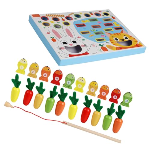 Hölzerne Puzzlespielzeugfischereispiel Und Ziehen Feinmotorikübung Spielzeug Für Vorschule Frühes Lernen Kleinkindlernen von SELVFZ