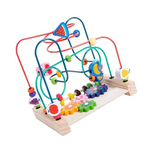 Holzperlenfadenspielzeug Farbsortierung Feinmotorische Fähigkeiten Und Hand Eye Koordinationspraxis Holzfäden Perlen Spielzeug von SELVFZ