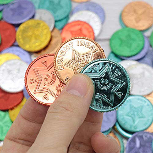 Interaktive Kinder -1 Set Plastikpiratenmünzen Bildungsspielzeug Tragbarer Bildungsschmuck Spielset Aktivität Pirat Goldmünzen Plastik Set von SELVFZ