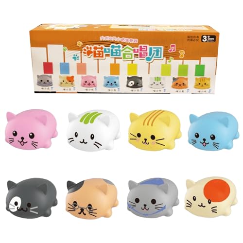 Interaktive Musik Haustierspielzeug 8PCS Set Creative Scale Klavier Spielen Bildungsgeschenk Für Kinder Erwachsene Bildungsspielzeug Für Kinder Mit Lichteffekten von SELVFZ
