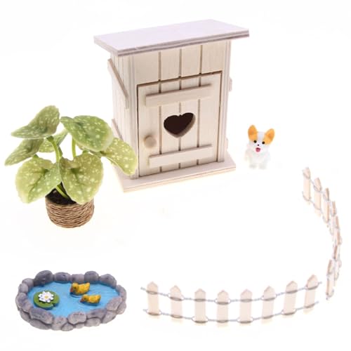 Kinder Freien Themenbezogene Model Hausdekorationen Holzmaterialien Frühe Lernen Puppen Outdoor Szene Dollhouses Accessoires Bildungsspielzeug Für Kleinkinder von SELVFZ