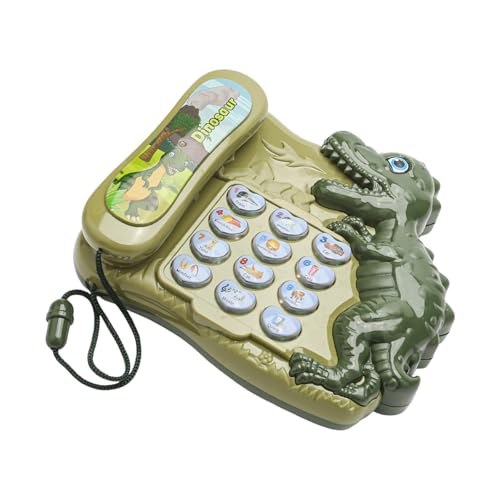 Kinder Interaktives Lernen Telefon Dinosaurierspielzeug Mit Zahlen Geschichten Bildungsgeschenk Für 3+ Jahre Alte Kinder Cartoon Early Education Toy Spielzeug von SELVFZ