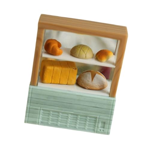 Kinder Kreative Spielen Kuchenstand Dollhouses Möbel Kompakt Aufbewahrung Mit Brotmodell Miniatur Display Für Dollhouses von SELVFZ