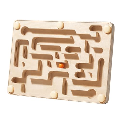 Kinderfreundliches Hölzerne Wanderperlen Puzzle Spielzeug Für Kleinkind Frühes Lernen Verbesserung Der Konzentration Und Handkenntnisse Walking Perle Für Kinder von SELVFZ