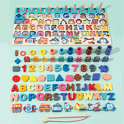 SELVFZ Magnetische Angelspielzeug Kinder Kinder Hölzern Puzzle Steckblock Mathematik Lernspielzeug Lernbrett Eltern Kind Interaktion Spielzeug Lernen Puzzle SELVFZ Magnetische Angelspielzeug Kinder Kinder Hölzern Puzzle Steckblock Mathematik Lernspielzeug Lernbrett Eltern Kind Interaktion Spielzeug Lernen Puzzle von SELVFZ