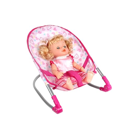 Mehrzwecksimulation Babypuppen Krippenbett Spielzeug Tragbares Accessoire Für Kinderzimmerdekoration Und So Tun Sie Spielen von SELVFZ