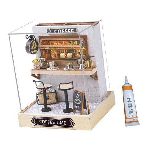 Miniatur Atelier Dollhouses Set It Yourself Shop Szene Geburtstagswesen Holz Puzzle Handwerk Mit Warmen Hellen Holzpuppenhäusern Kits von SELVFZ
