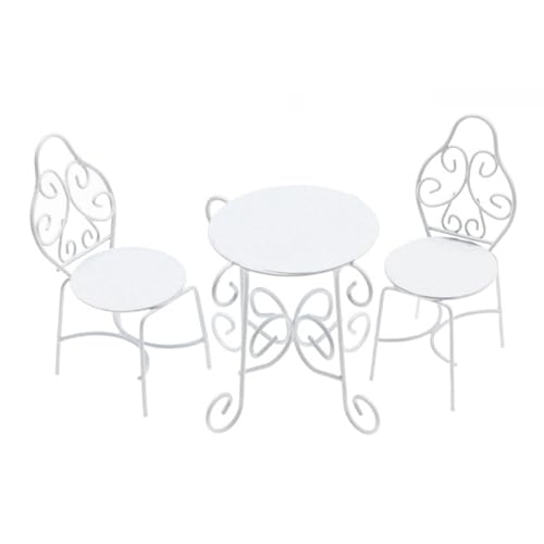 Miniaturen Robuster Metalltisch Und Stühle Set Accessoire Für Dollhouses Garten Terrassen Möbeldekoration 1/6 1/12 Skala Miniaturen Robuster Metalltisch Und Stühle Set Accessoire Für Dollhouses Garten Terrassen Möbeldekoration 1/6 1/12 Skala von SELVFZ