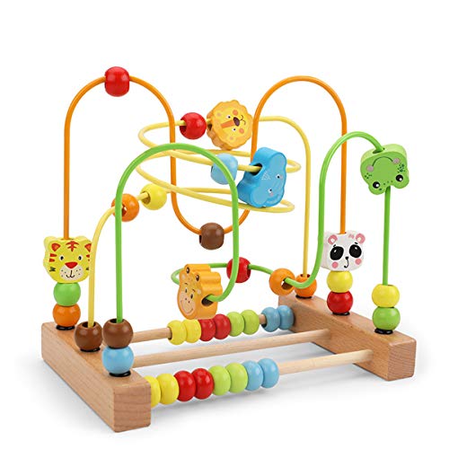 Neuheit Kinder Holzperlen Spielzeug Für Kinder 6-8 Tragbare Holzblöcke Für Spielspielzeug Rund Um Den Kreis Perle Tischspiele Form Sorter Spielzeug Form von SELVFZ