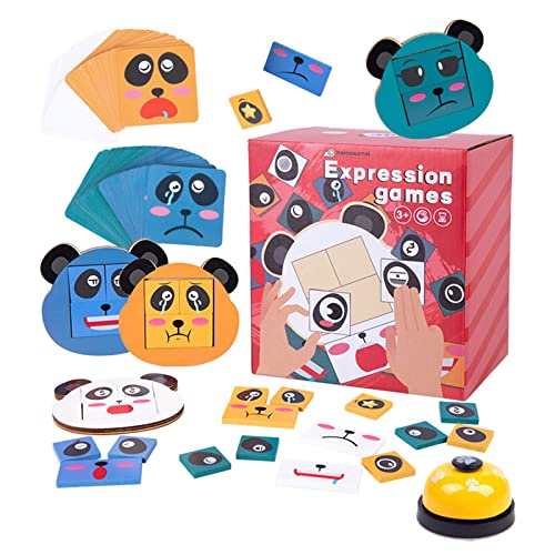 SELVFZ Pandas Expression Puzzle Holzausdruck Matching Block Rätsel Mit Sich Verändernder Würfel Baustein Gesichtsänderung Würfel Ausdruck Baustein SELVFZ Pandas Expression Puzzle Holzausdruck Matching Block Rätsel Mit Sich Verändernder Würfel Baustein Gesichtsänderung Würfel Ausdruck Baustein von SELVFZ