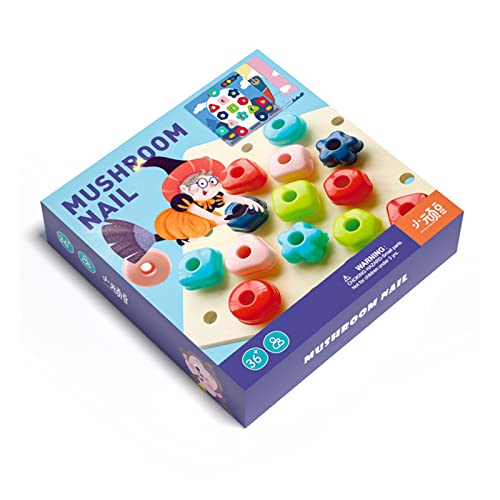 Pilznägelspielzeugschnürung Perlen Für Kleinkind Bildungsspielzeug Pegboard Puzzle Kid Fine Motor Skills Spielzeugschnürung Perlen Für Kleinkind Pilznägelspielzeugschnürung Perlen Für Kleinkind Bildungsspielzeug Pegboard Puzzle Kid Fine Motor Skills Spielzeugschnürung Perlen Für Kleinkind von SELVFZ