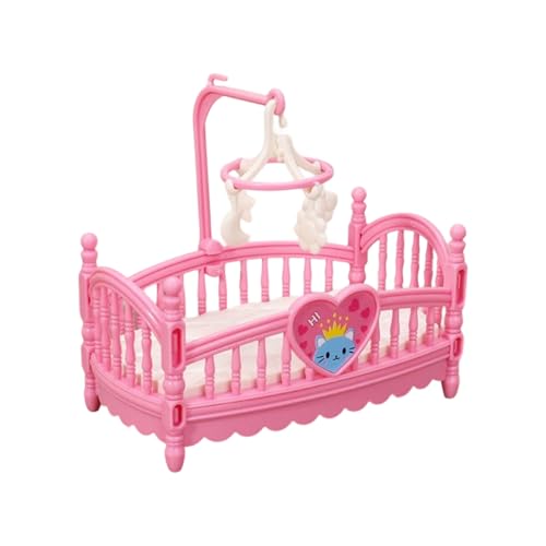 Realistisches Miniaturbett Rollenspiel Und Display Für Puppenhäuser Enthusiasten 1/12 Skala Leicht Zu Montieren Kindergarten Dollhouses Miniaturbabybett von SELVFZ