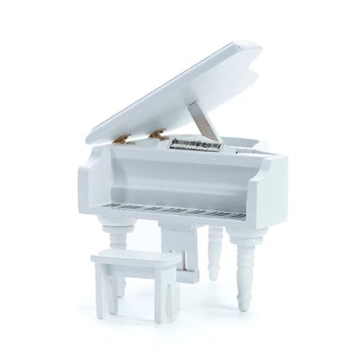 SELVFZ 1:12 Für Puppenhaus Miniatur Klaviermöbel Holz Klavierhocker Für Puppenhausmöbel Für Kinder Für Puppenhaus Accessori Puppenhaus Miniatur Klavier von SELVFZ