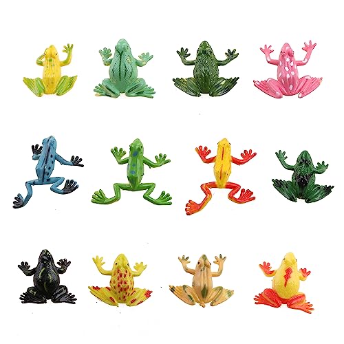 SELVFZ 12pcs Modell Für Frosch Lebendige Frösche Naturwissenschaftlerlernen Figuren Streich Props Fenster Display Biologieklassen Bildungsspielzeug SELVFZ 12pcs Modell Für Frosch Lebendige Frösche Naturwissenschaftlerlernen Figuren Streich Props Fenster Display Biologieklassen Bildungsspielzeug von SELVFZ