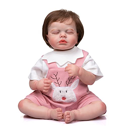 SELVFZ 19 ’Baby Girl Kuscheln Für Puppengeborene Simulation Für Schönes Schweres Lebensliges Spielzeug Mit Braunem Haar Neugeborenes SELVFZ 19 ’Baby Girl Kuscheln Für Puppengeborene Simulation Für Schönes Schweres Lebensliges Spielzeug Mit Braunem Haar Neugeborenes von SELVFZ