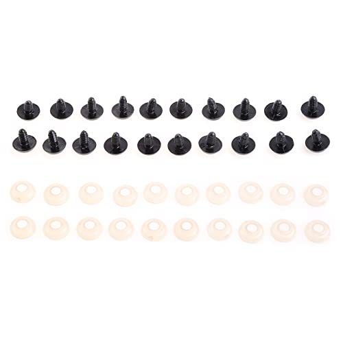 SELVFZ 20pcs 6-20mm Schwarze Plastiksicherheitsaugen Für Teddybären/Puppen/Spielzeugtier/Filzendicke Garn SELVFZ 20pcs 6-20mm Schwarze Plastiksicherheitsaugen Für Teddybären/Puppen/Spielzeugtier/Filzendicke Garn von SELVFZ