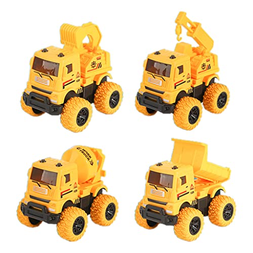 SELVFZ 3/4pcs Interactive LKW Toy Car Car Friction Powered Push Active & Go Back Fahrzeuggeschenk Für Baby Boys Girl SELVFZ 3/4pcs Interactive LKW Toy Car Car Friction Powered Push Active & Go Back Fahrzeuggeschenk Für Baby Boys Girl von SELVFZ