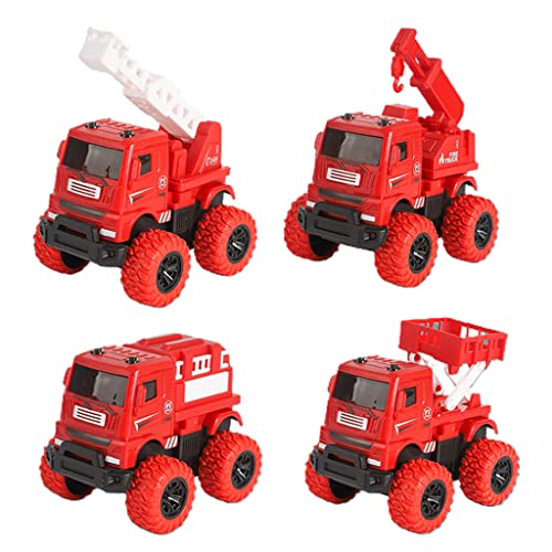 SELVFZ 3/4pcs Interactive LKW Toy Car Car Friction Powered Push Active & Go Back Fahrzeuggeschenk Für Baby Boys Girl SELVFZ 3/4pcs Interactive LKW Toy Car Car Friction Powered Push Active & Go Back Fahrzeuggeschenk Für Baby Boys Girl von SELVFZ
