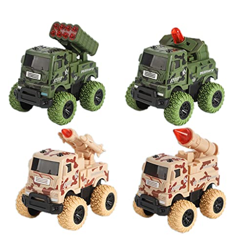 SELVFZ 3/4pcs Interactive LKW Toy Car Car Friction Powered Push Active & Go Back Fahrzeuggeschenk Für Baby Boys Girl SELVFZ 3/4pcs Interactive LKW Toy Car Car Friction Powered Push Active & Go Back Fahrzeuggeschenk Für Baby Boys Girl von SELVFZ