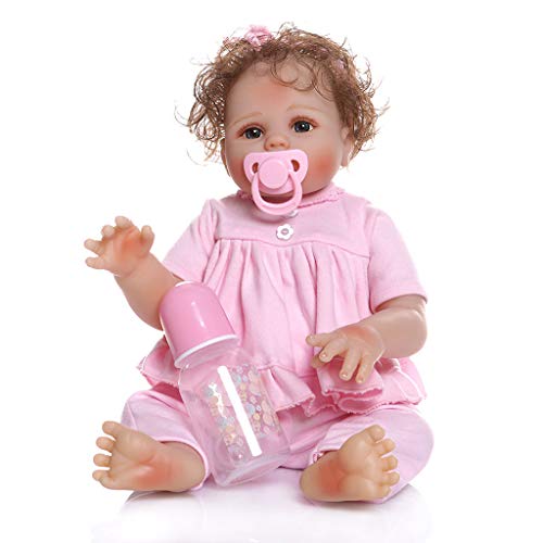 SELVFZ 47 cm Realistisch Für Volles Weiches Kleinkind Babys Curly Hair Girl Begleiten Spielzeug Geburtstag SELVFZ 47 cm Realistisch Für Volles Weiches Kleinkind Babys Curly Hair Girl Begleiten Spielzeug Geburtstag von SELVFZ