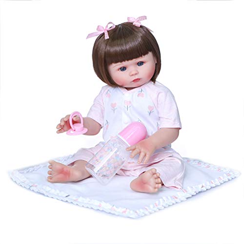 SELVFZ 47 cm Realistisch Für Volles Weiches Kleinkind Babys Lebensech Blaues Augenmädchen Begleiten Spielzeug Geburtstag SELVFZ 47 cm Realistisch Für Volles Weiches Kleinkind Babys Lebensech Blaues Augenmädchen Begleiten Spielzeug Geburtstag von SELVFZ