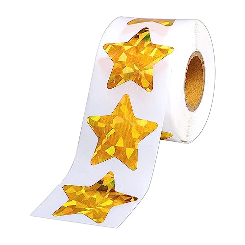 SELVFZ 500pcs Gilding Pentagramm Aufkleber Für Computer Telefon Skateboardaufkleber Gitarrenjournal Tagebuch Für Kinderetiketten von SELVFZ
