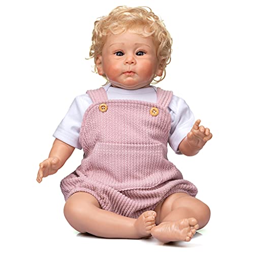 SELVFZ 55 Cm/21in Wiedergeborene Für Puppenbaby Für Puppenpflege Für Puppenrealistische Handgefertigte Weiche Vinylkörper Mit Geöffneten Augen Gir SELVFZ 55 Cm/21in Wiedergeborene Für Puppenbaby Für Puppenpflege Für Puppenrealistische Handgefertigte Weiche Vinylkörper Mit Geöffneten Augen Gir von SELVFZ
