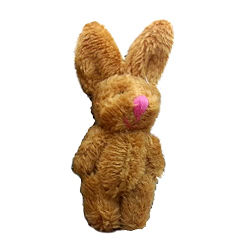 SELVFZ 6 cm Weiche Baumwollminiatur Gefülltes Kaninchen Winziges Gemeinsames Hasen Für Puppenplüschhasen Schlüsselbund Kinderzimmerdekorationen von SELVFZ