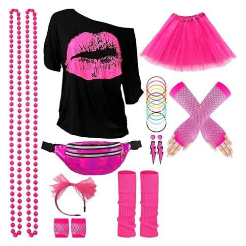 SELVFZ 80er Jahre Kostüme Für Frauen Mit Kostüm Outfit Accessoires Halloween Weihnachts Cosplay Party Dress Up Tutu Rock Stirnband Halloween Kostüm Kleid Kostüm SELVFZ 80er Jahre Kostüme Für Frauen Mit Kostüm Outfit Accessoires Halloween Weihnachts Cosplay Party Dress Up Tutu Rock Stirnband Halloween Kostüm Kleid Kostüm von SELVFZ