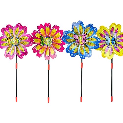 SELVFZ 9.45x19.3in Halloween Biene Bunte Windmühle Für Kinder Zum Spielen Yard Garden Defender Spielzeug Lustige Kinder Zu von SELVFZ